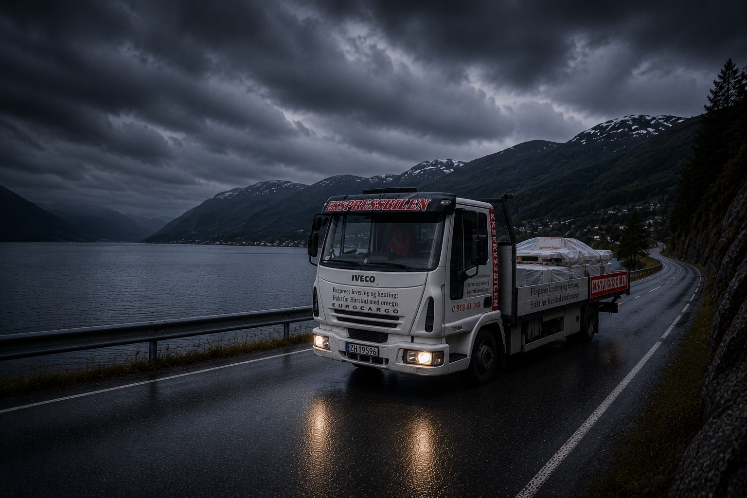 Ekspressbilen lastebil i Nord-Norge