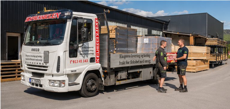 Transport av maskiner og utstyr